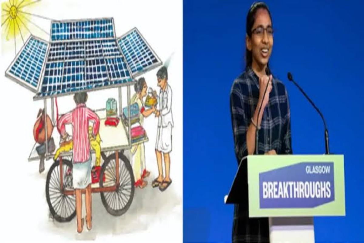 “Teenage girl credited for Solar Ironing Cart exhorts the world to move towards clean energy during COP26”