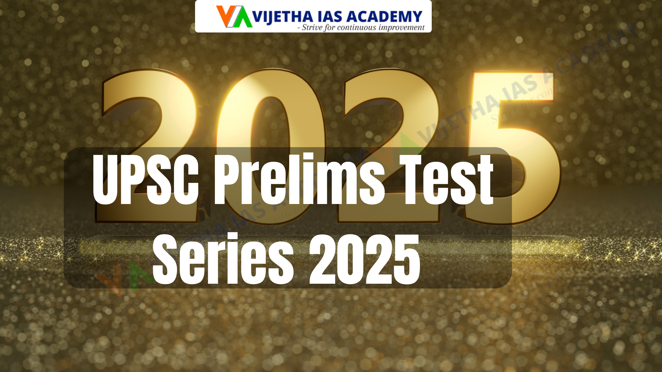 UPSC Prelims Test Series 2025 | Best UPSC Test Series | Vijetha IAS Academy