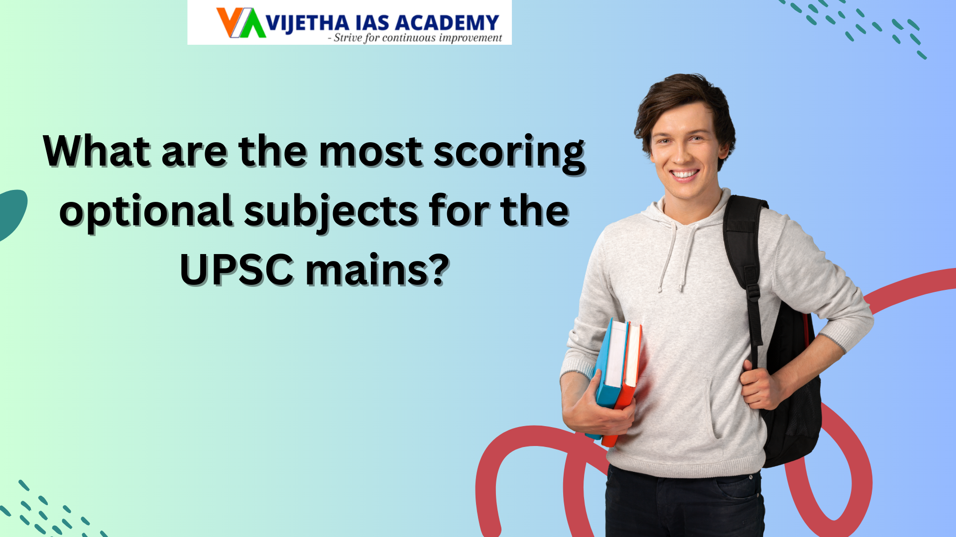 What are the most scoring optional subjects for the UPSC mains?