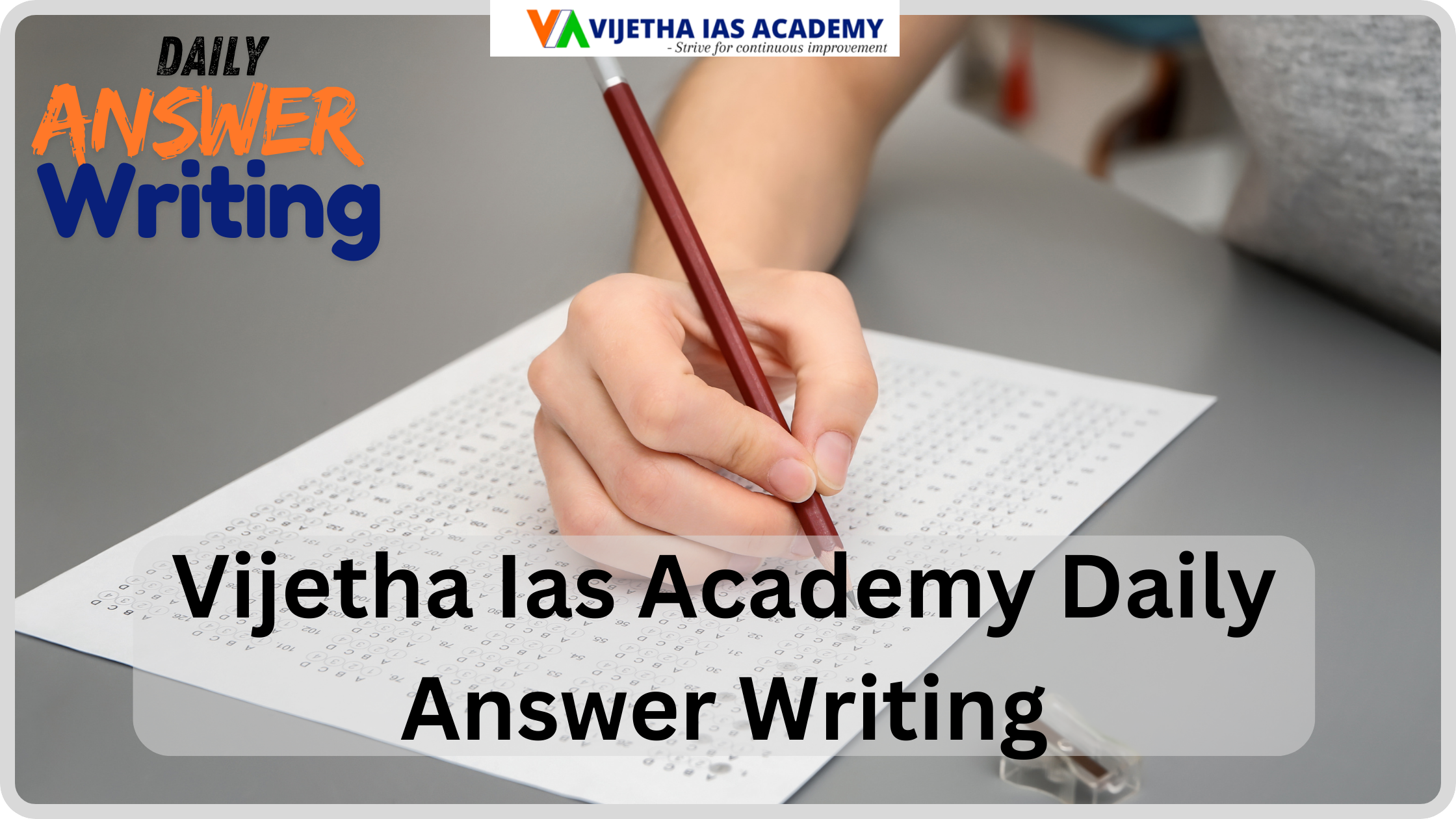 Vijetha Ias Academy Daily Answer Writing 2025