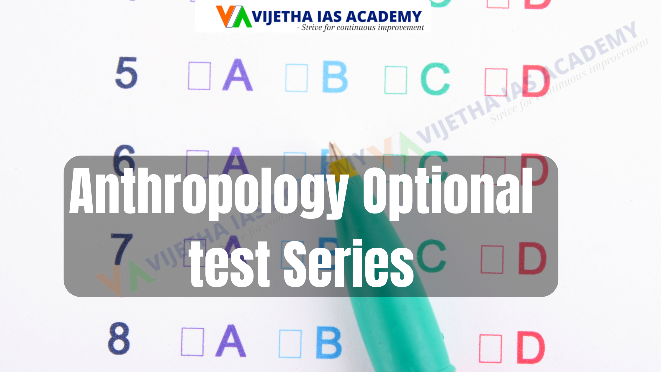 Anthropology Optional test Series | Test Series for UPSC | N P Kishore Sir