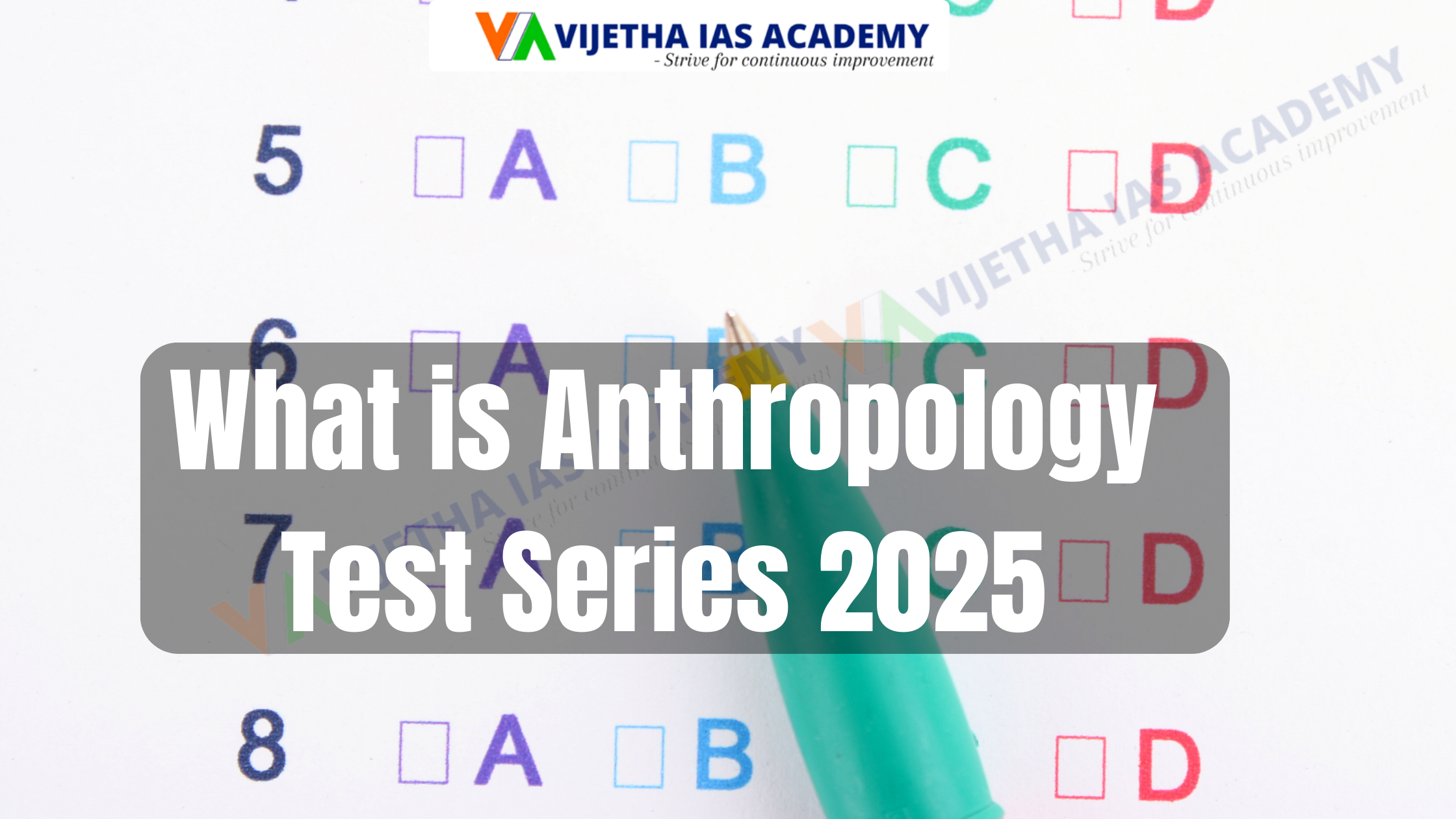 What is Anthropology Test Series 2025 | N P Kishore Sir