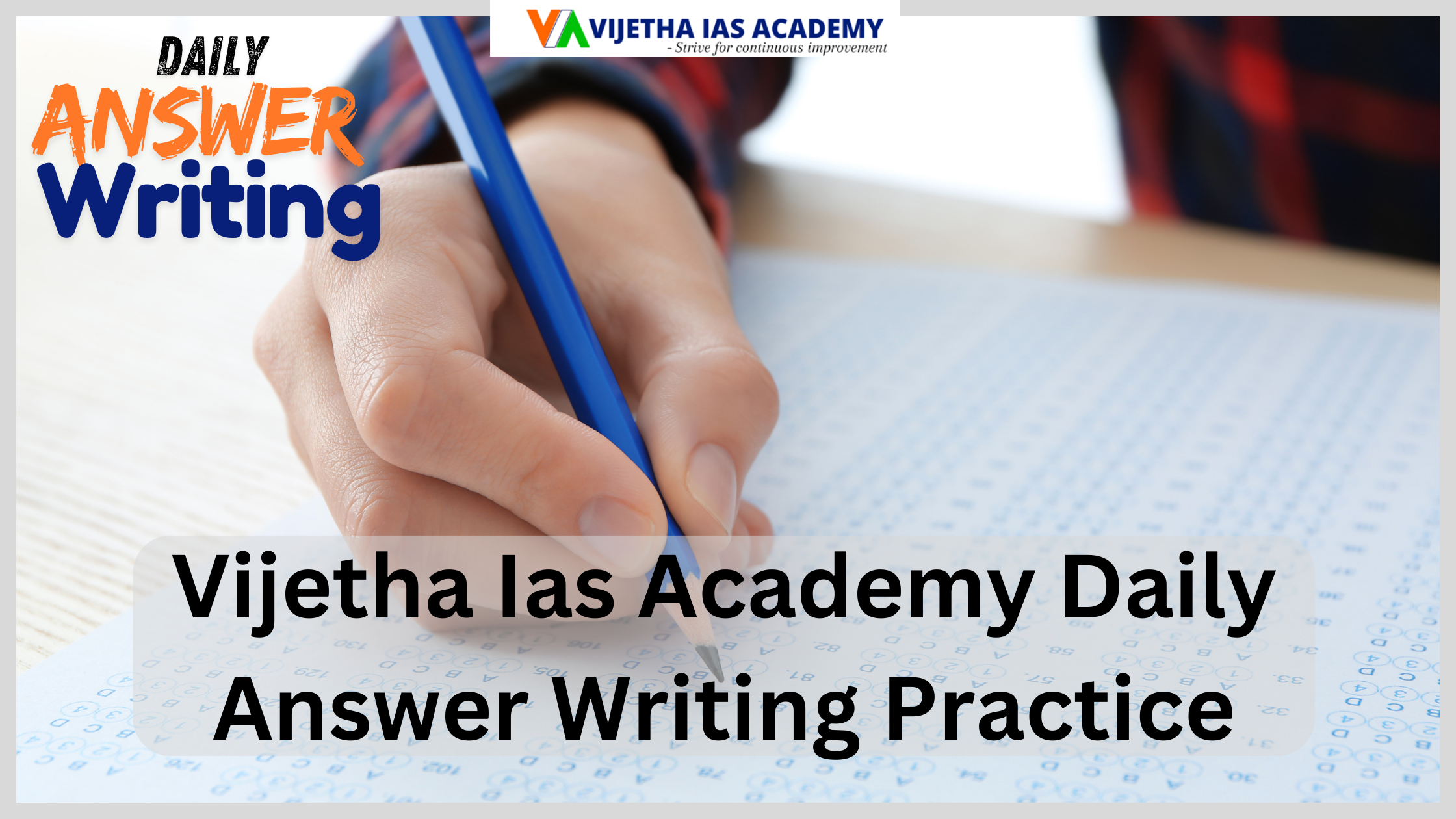 Vijetha Ias Academy Daily Answer Writing Practice