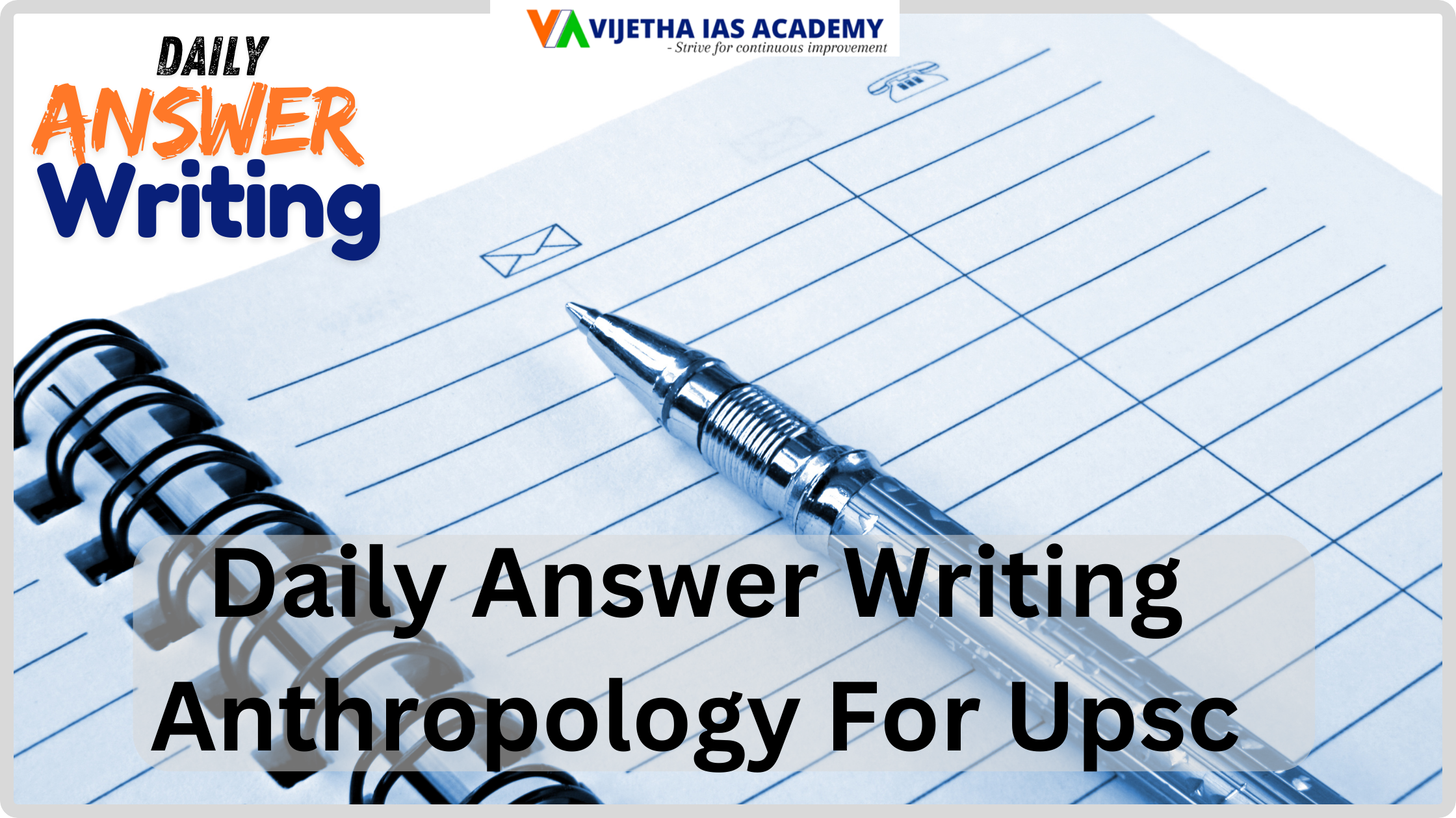 Daily Answer Writing Anthropology For Upsc