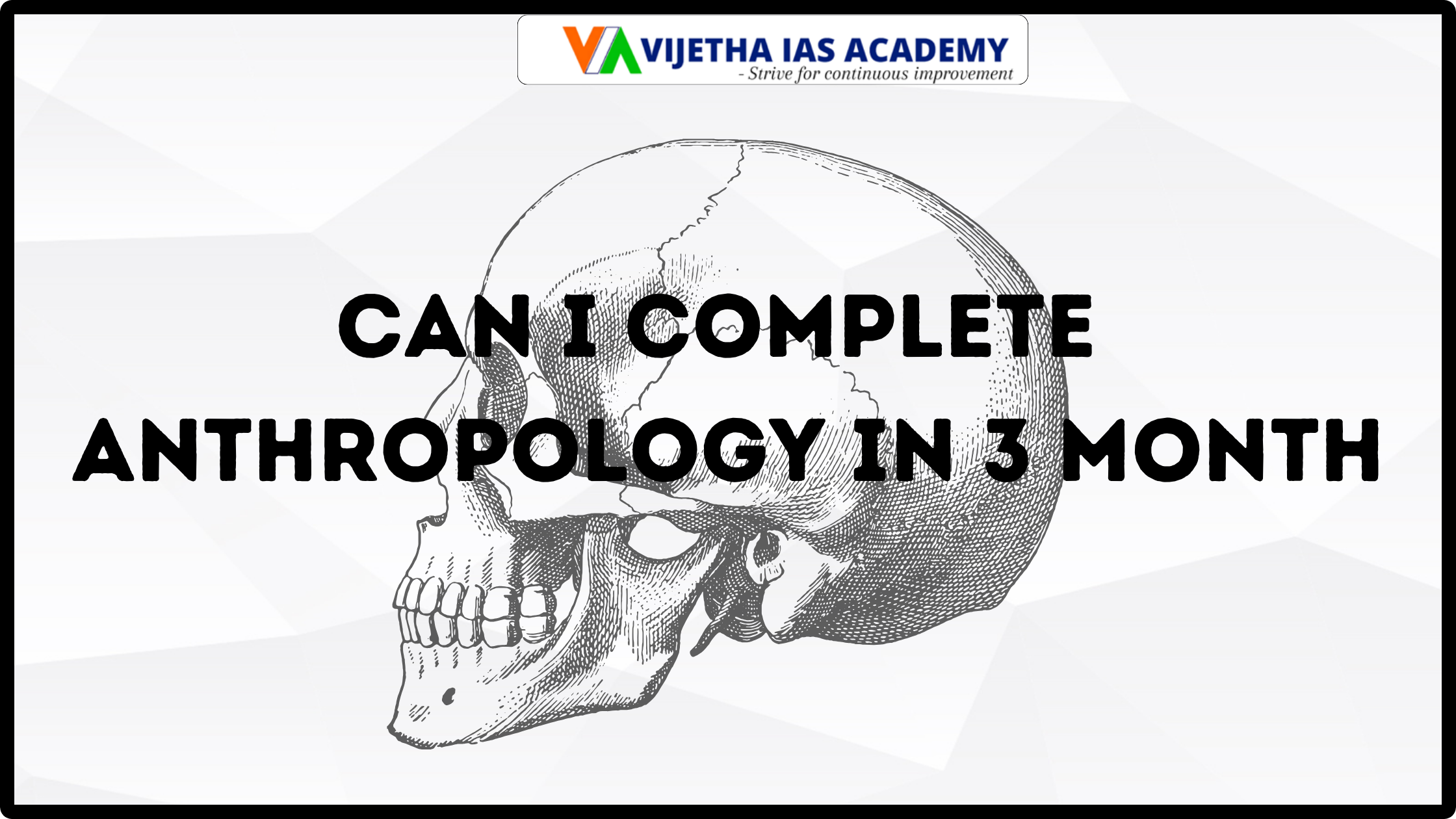 Can I Complete Anthropology in 3 Months?