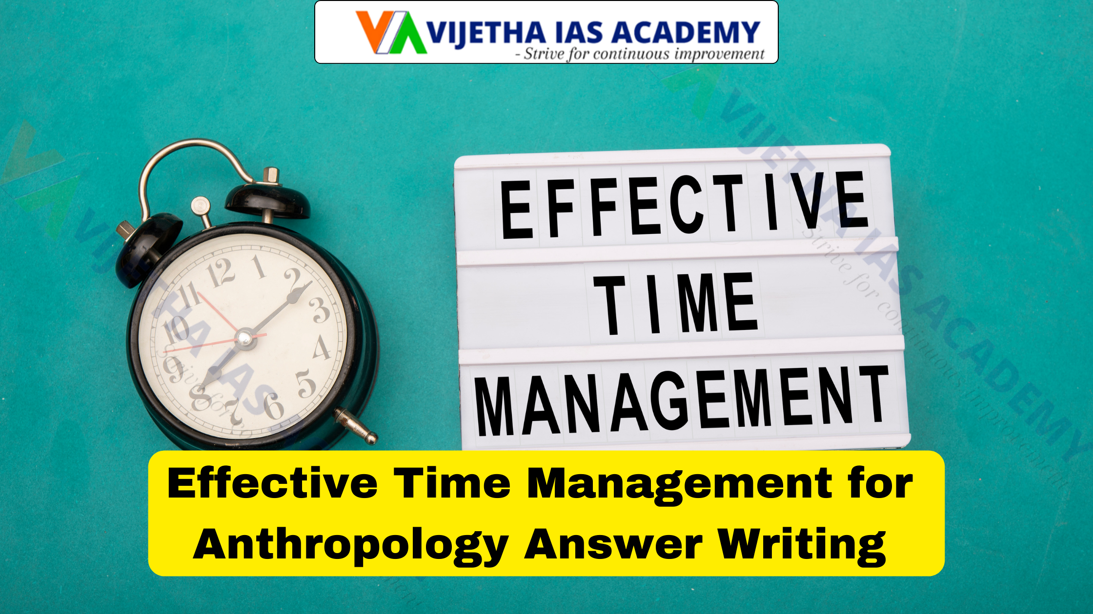 Effective Time Management for Anthropology Answer Writing