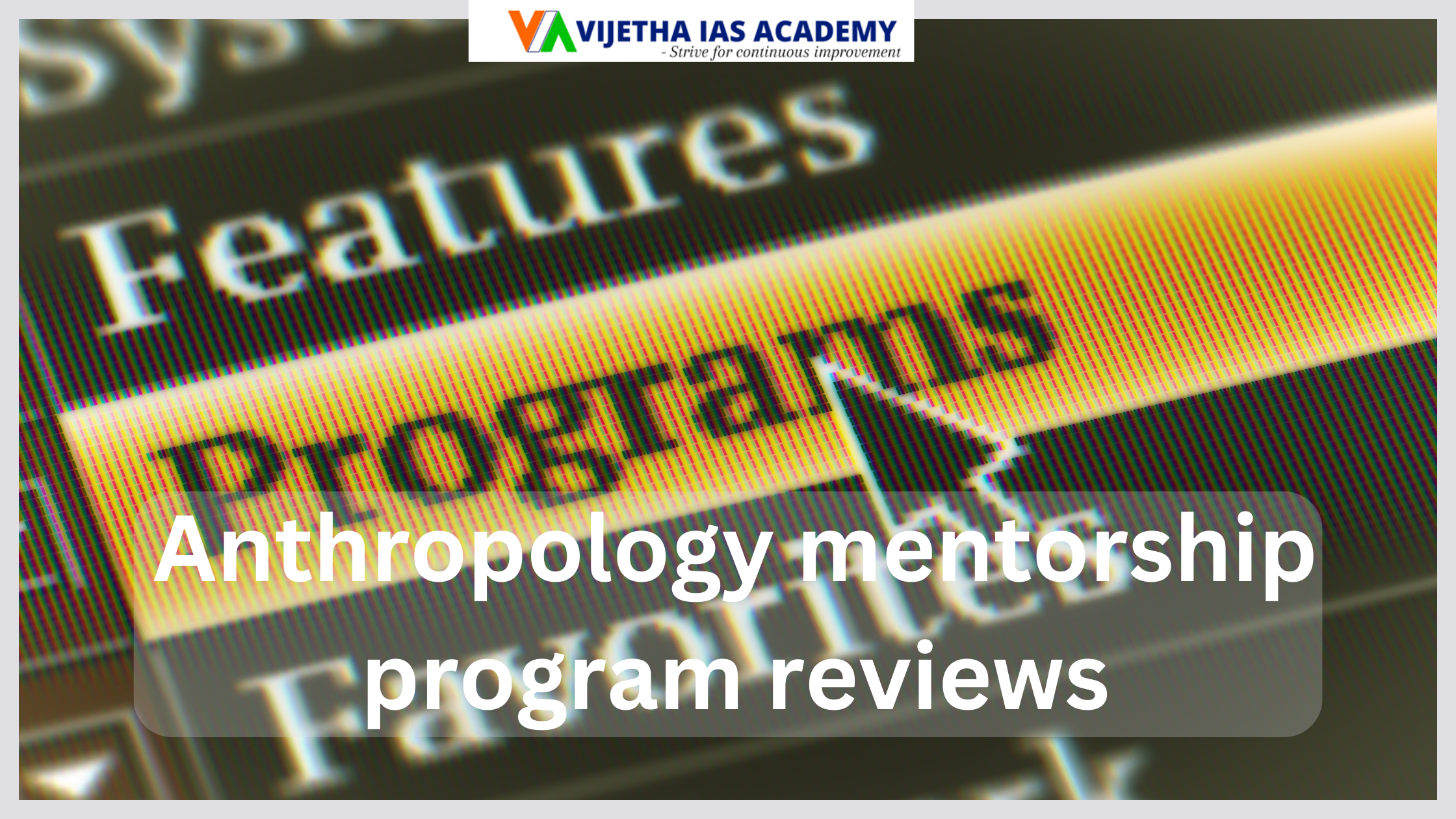 Anthropology mentorship program reviews