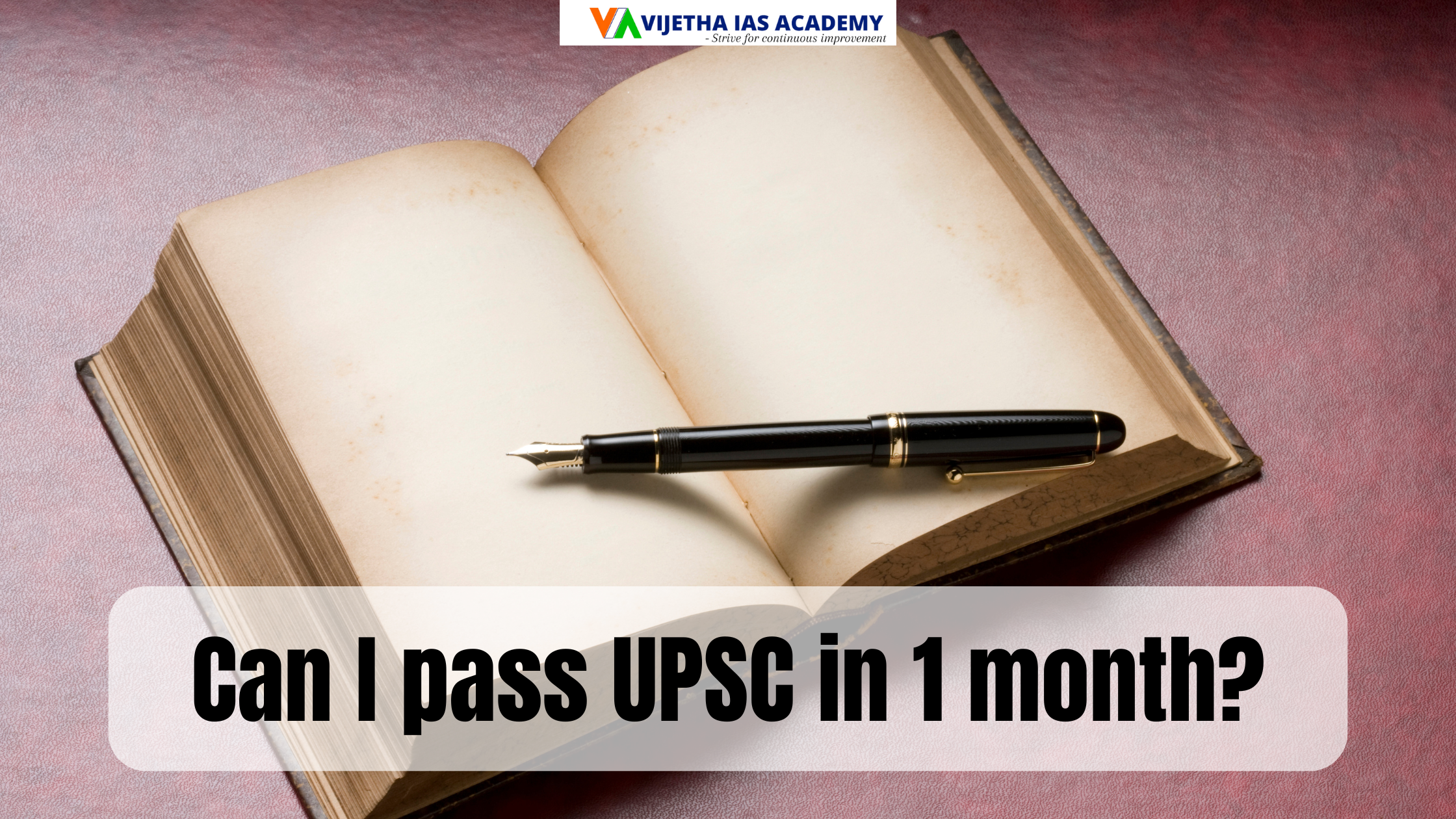 Can I pass UPSC in 1 month?