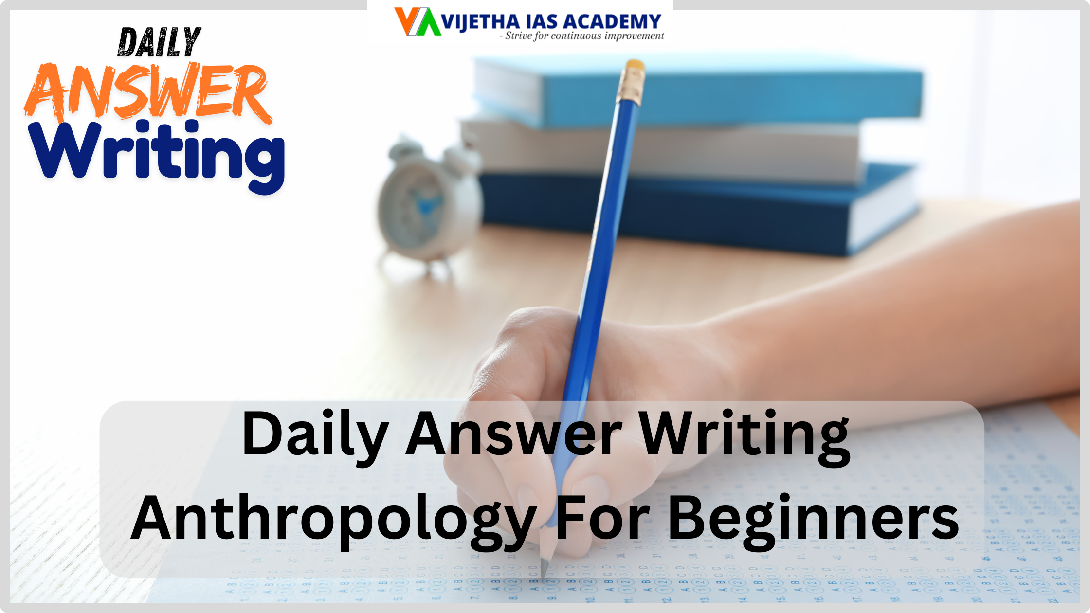 Daily Answer Writing Anthropology For Beginners