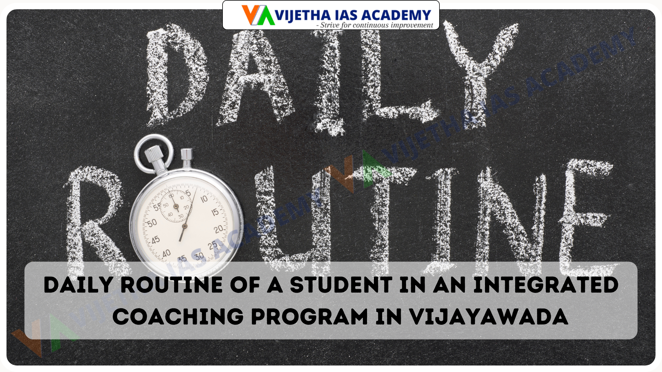 Daily Routine Of A Student In An Integrated Coaching Program In Vijayawada