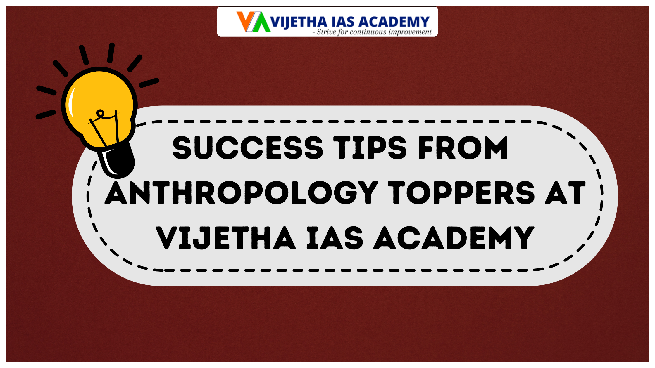 Success Tips from Anthropology Toppers at Vijetha IAS Academy