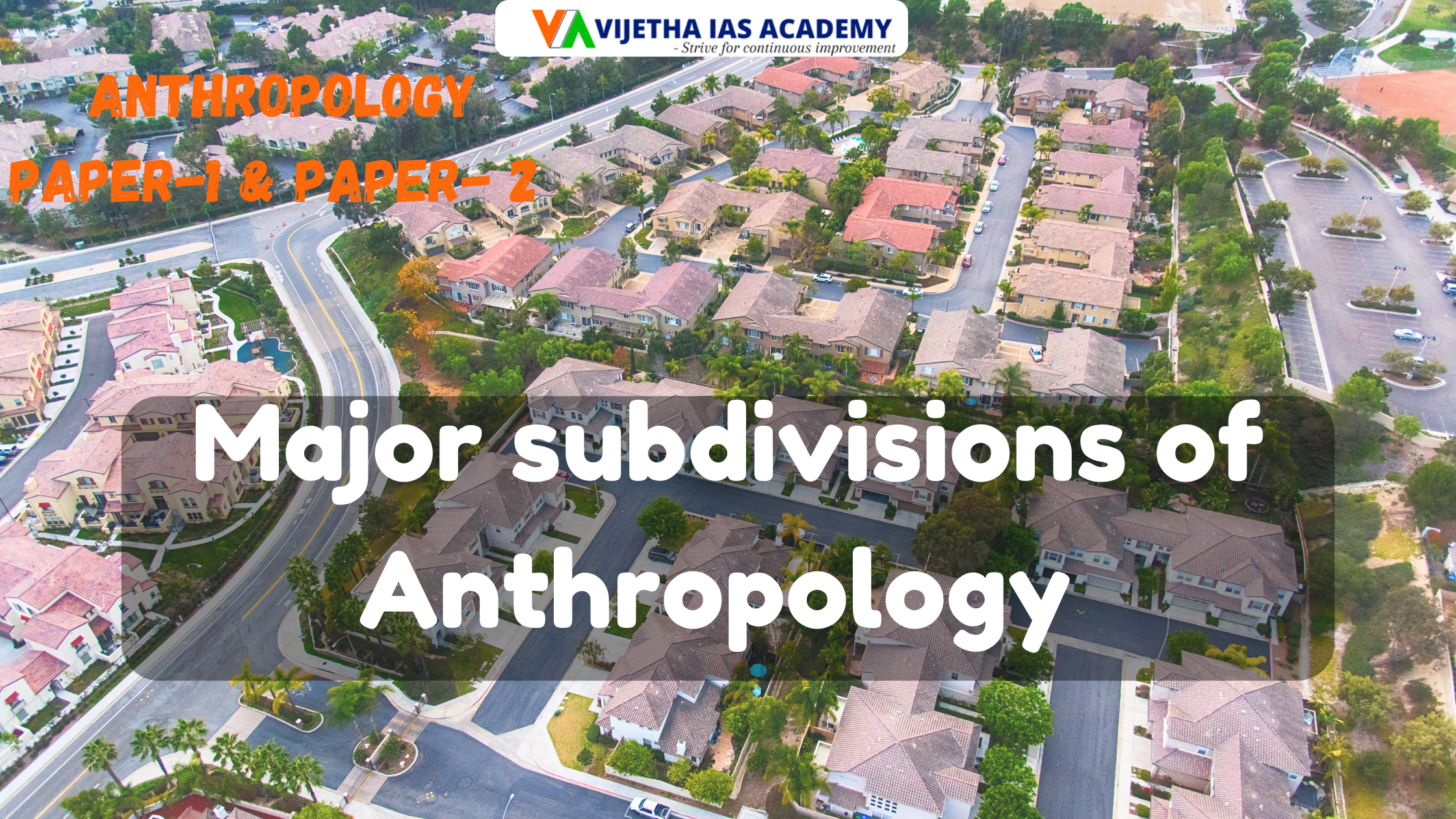 Major subdivisions of Anthropology? Explained for UPSC | Vijetha IAS Academy