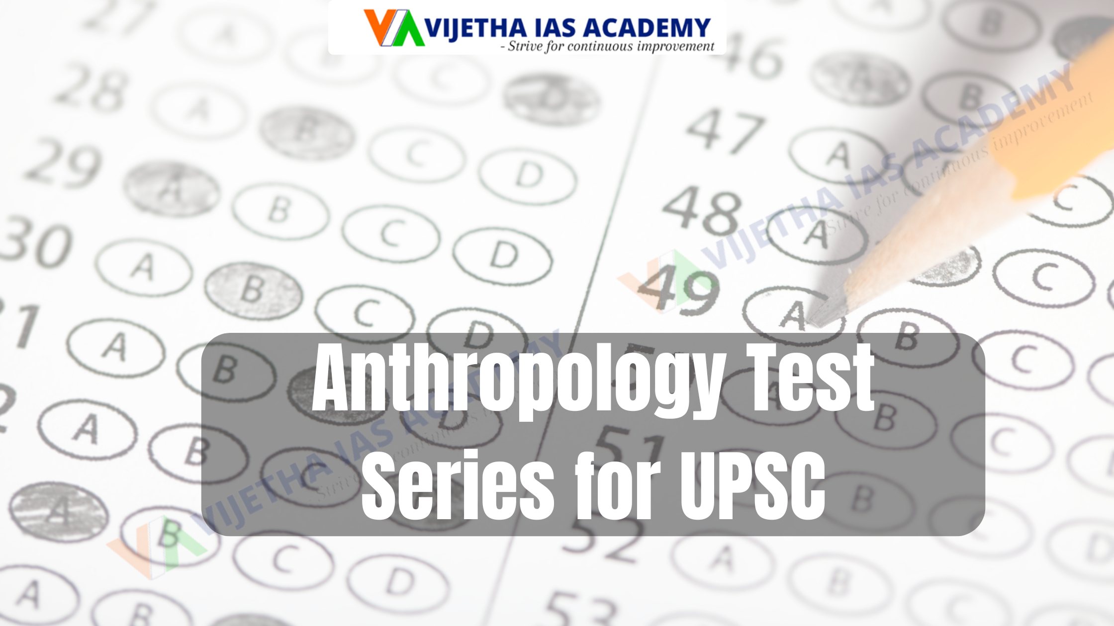 Anthropology Test Series for UPSC | Vijetha IAS Academy | Anthro UPSC Coching