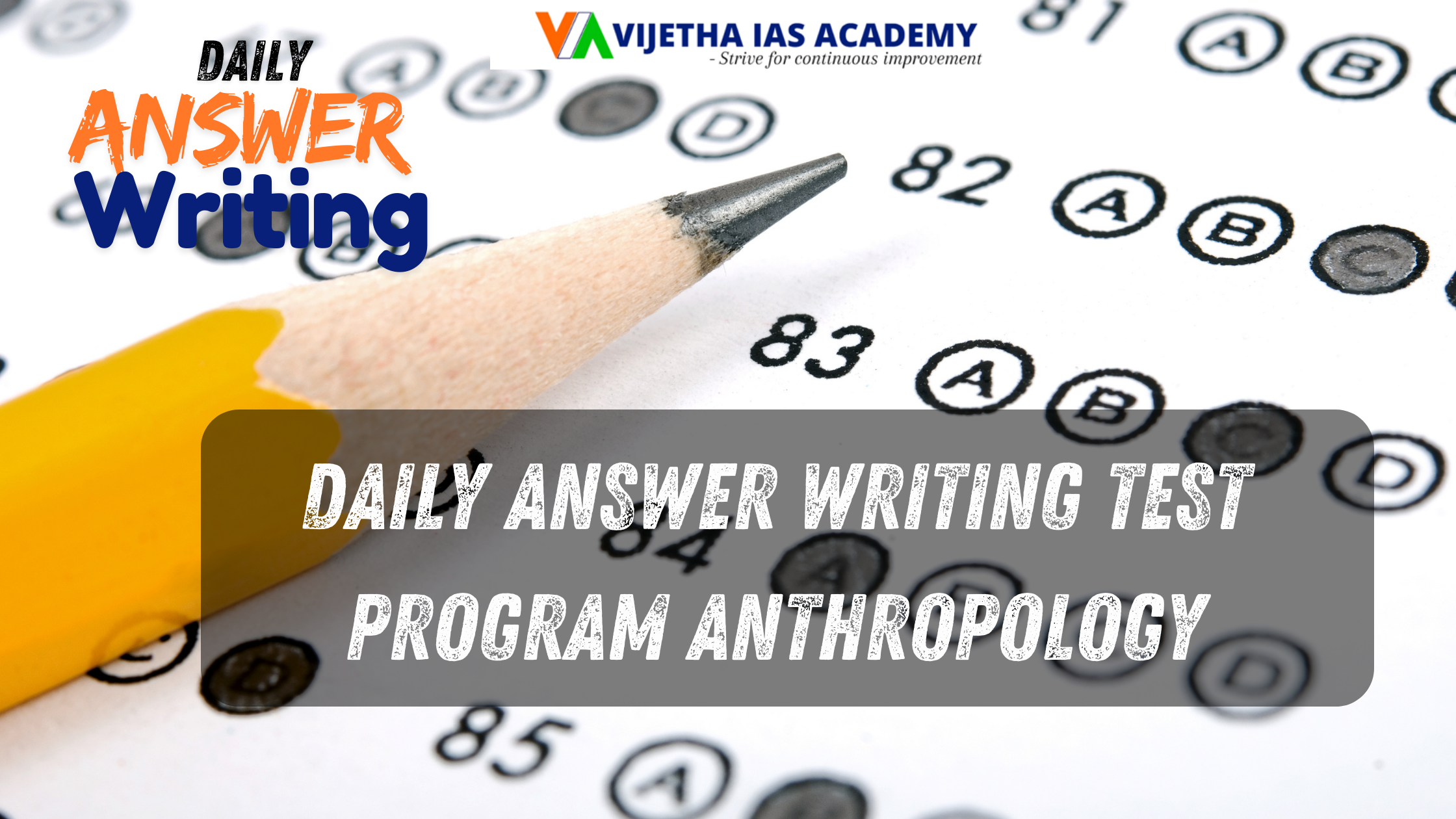 Answer Write Testing Platform Daily Answer Writing Test Program anthropology