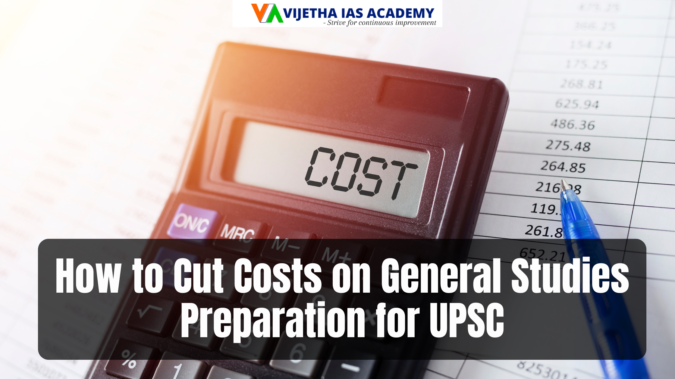 How to Cut Costs on General Studies Preparation for UPSC