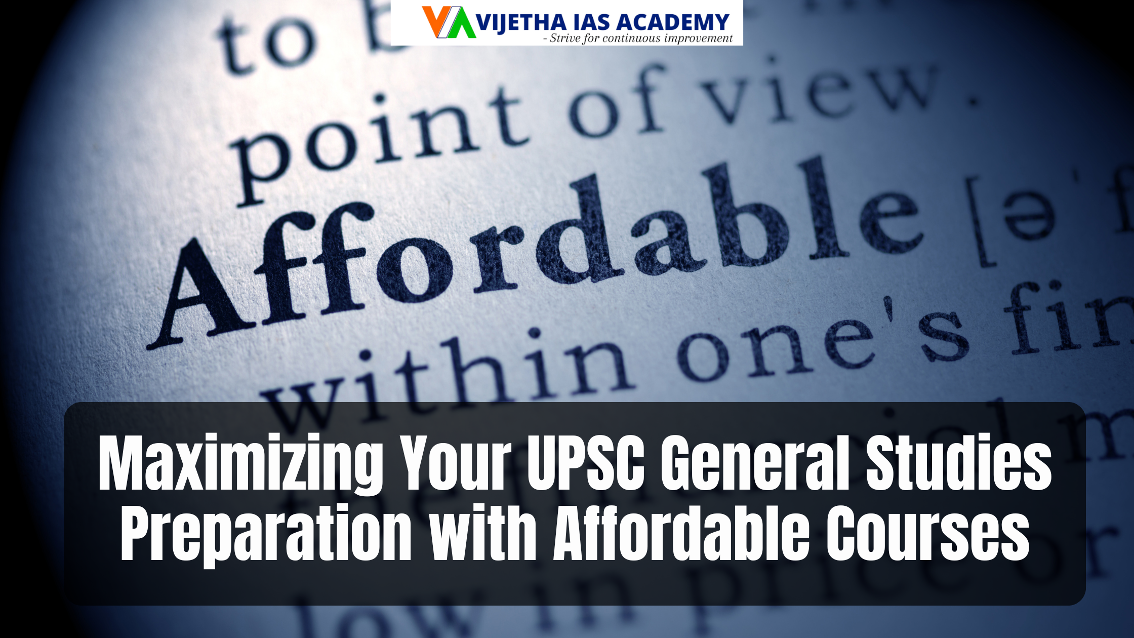 Maximizing Your UPSC General Studies Preparation with Affordable Courses