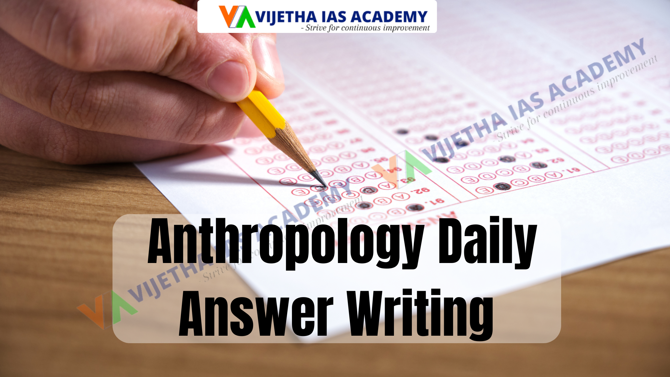 Anthropology Daily Answer Writing | Guide with N P Kishore Sir