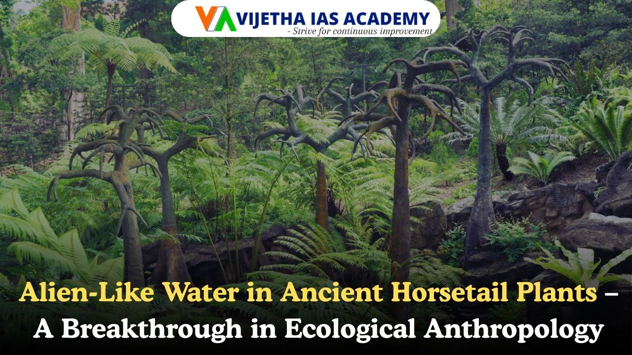 Alien-Like Water in Ancient Horsetail Plants – A Breakthrough in Ecological Anthropology