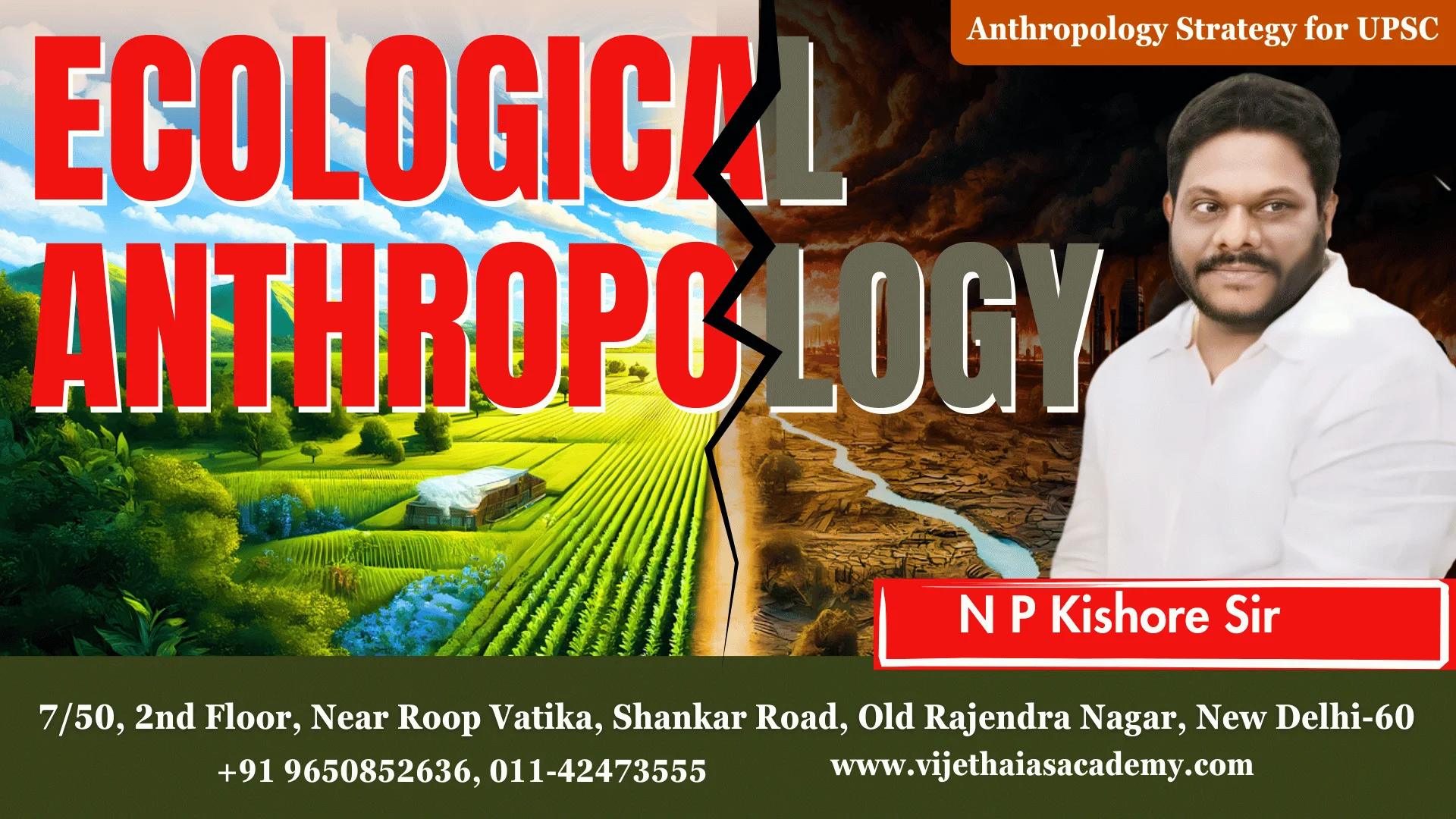 Anthropology UPSC Lectures by NP Kishore sir,