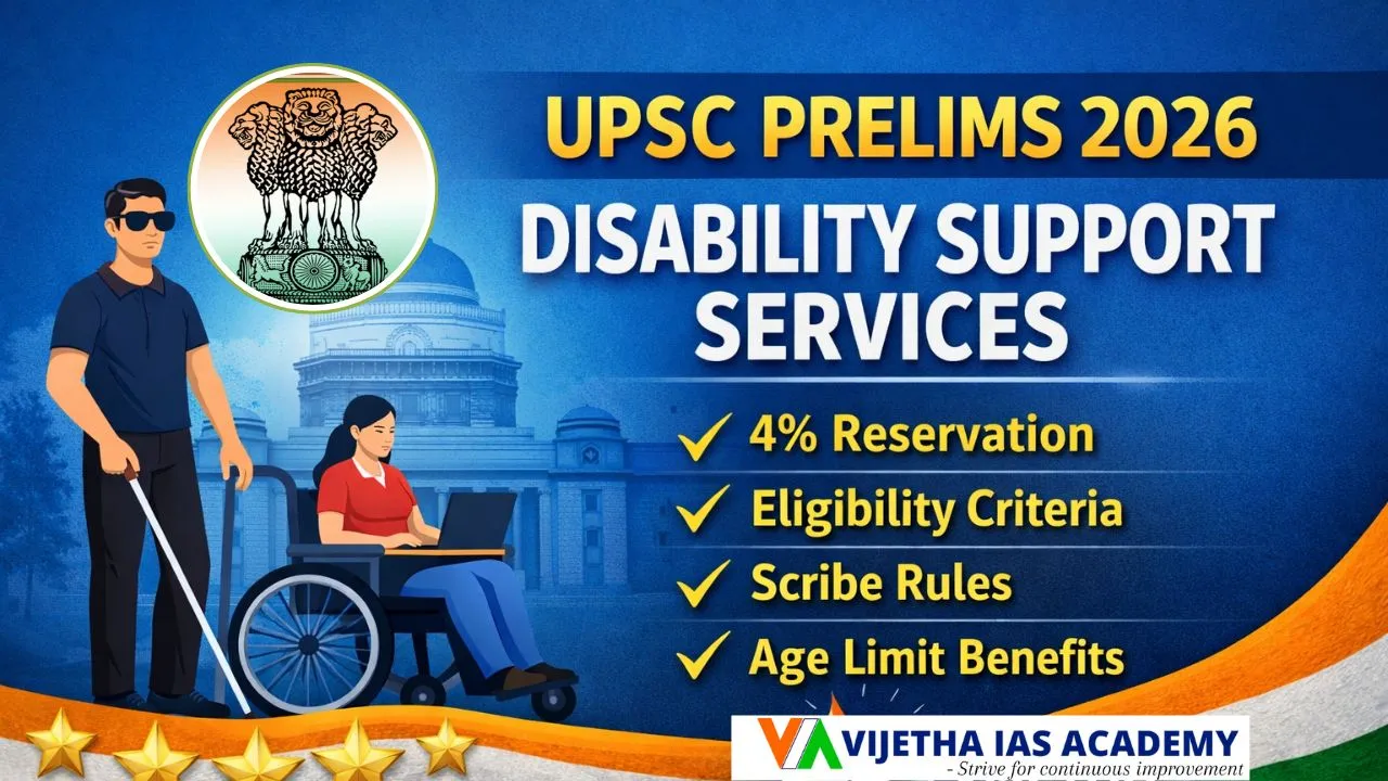 UPSC 2026 Disability Reservation & Scribe Facility