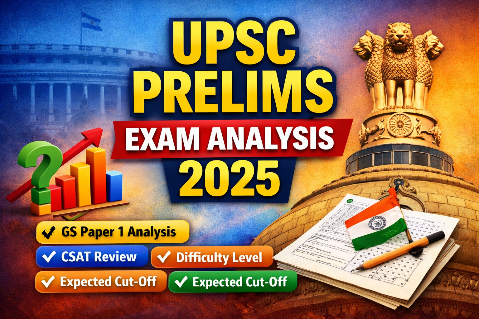 UPSC Prelims Exam Analysis 2025 – Subject Wise Analysis & Difficulty Level