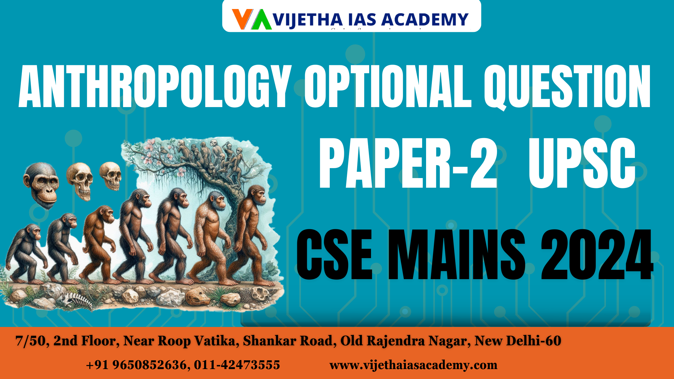 Anthropology Optional Question Paper-2 UPSC CSE 2024 | Vijetha IAS Academy