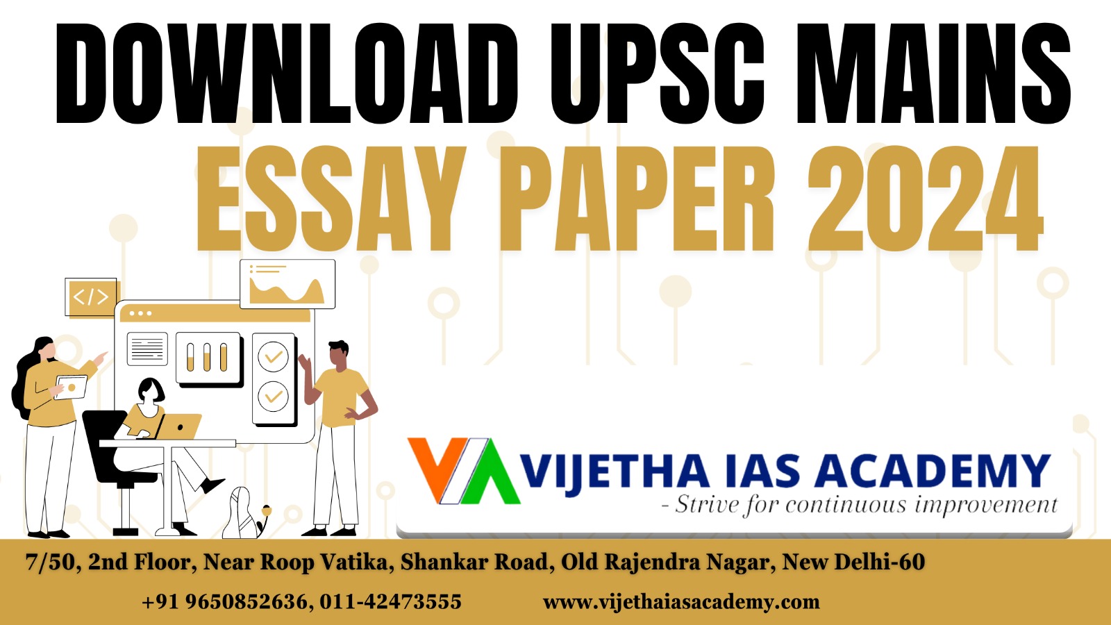 Download UPSC Mains Essay Paper 2024 | Vijetha IAS Academy