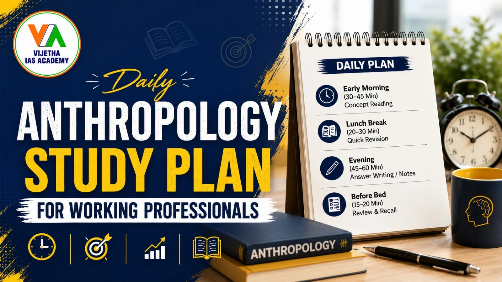 Daily Anthropology Study Plan for Working Professionals