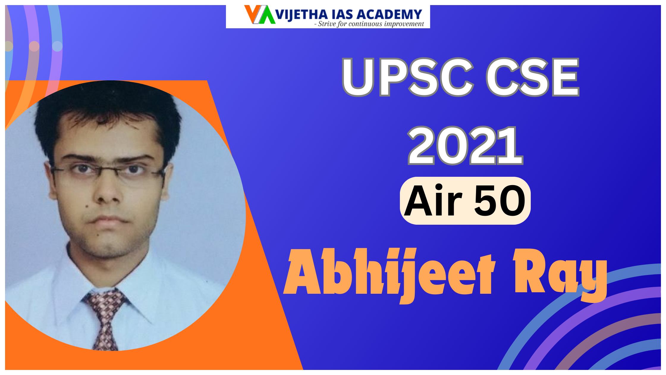 Abhijeet Ray UPSC CSE AIR 50 (2021) Success Journey