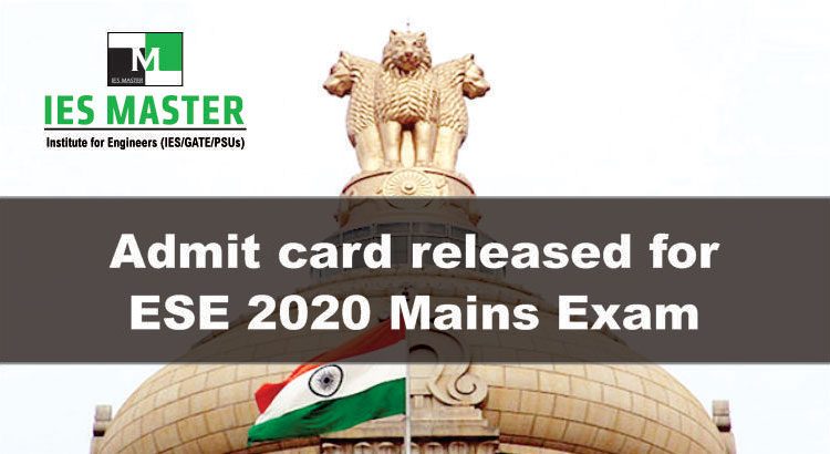 ESE 2020 Mains admit card is released