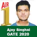 Ajay Singhal | AIR-1, GATE 2020 (CE)