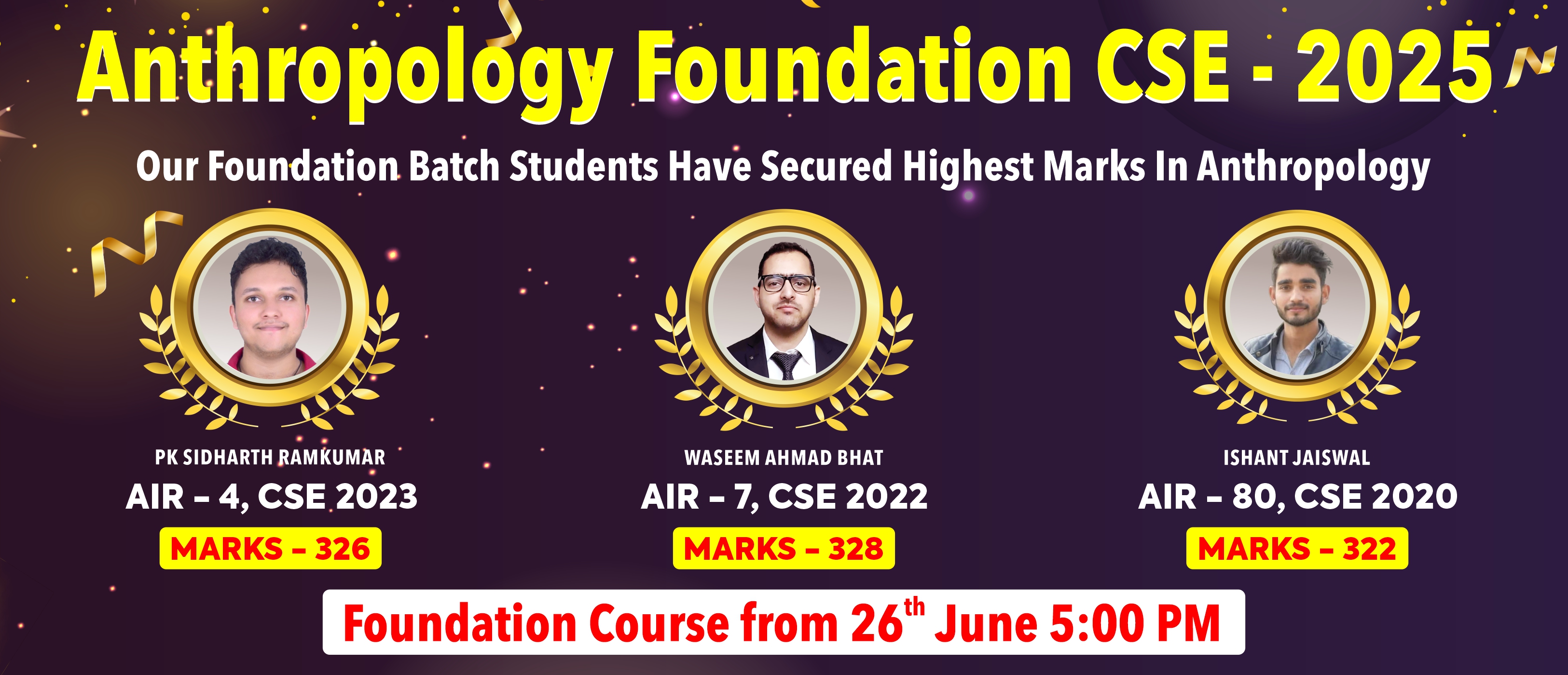 Live online ANTHROPOLOGY FOUNDATION COURSE 2025