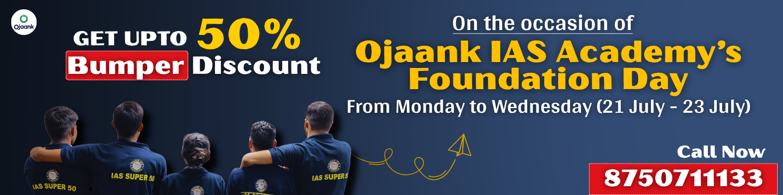 Ojaank IAS Academy’s Foundation Day
