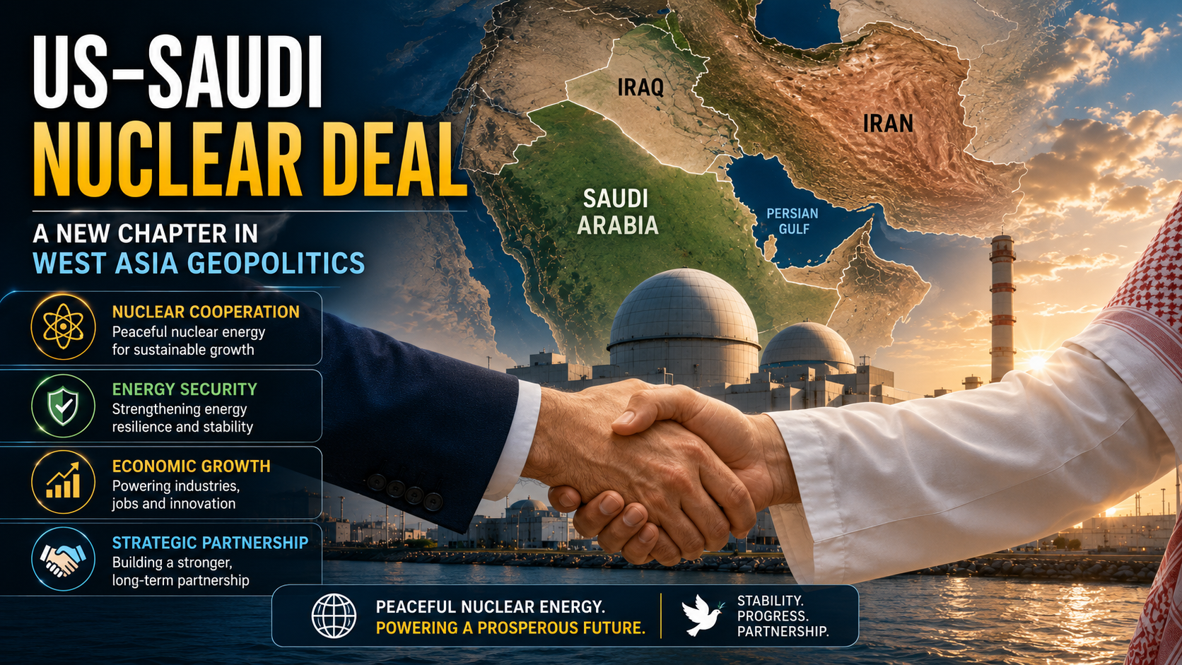 US–Saudi Nuclear Deal Explained: Impact on West Asia, Iran & India