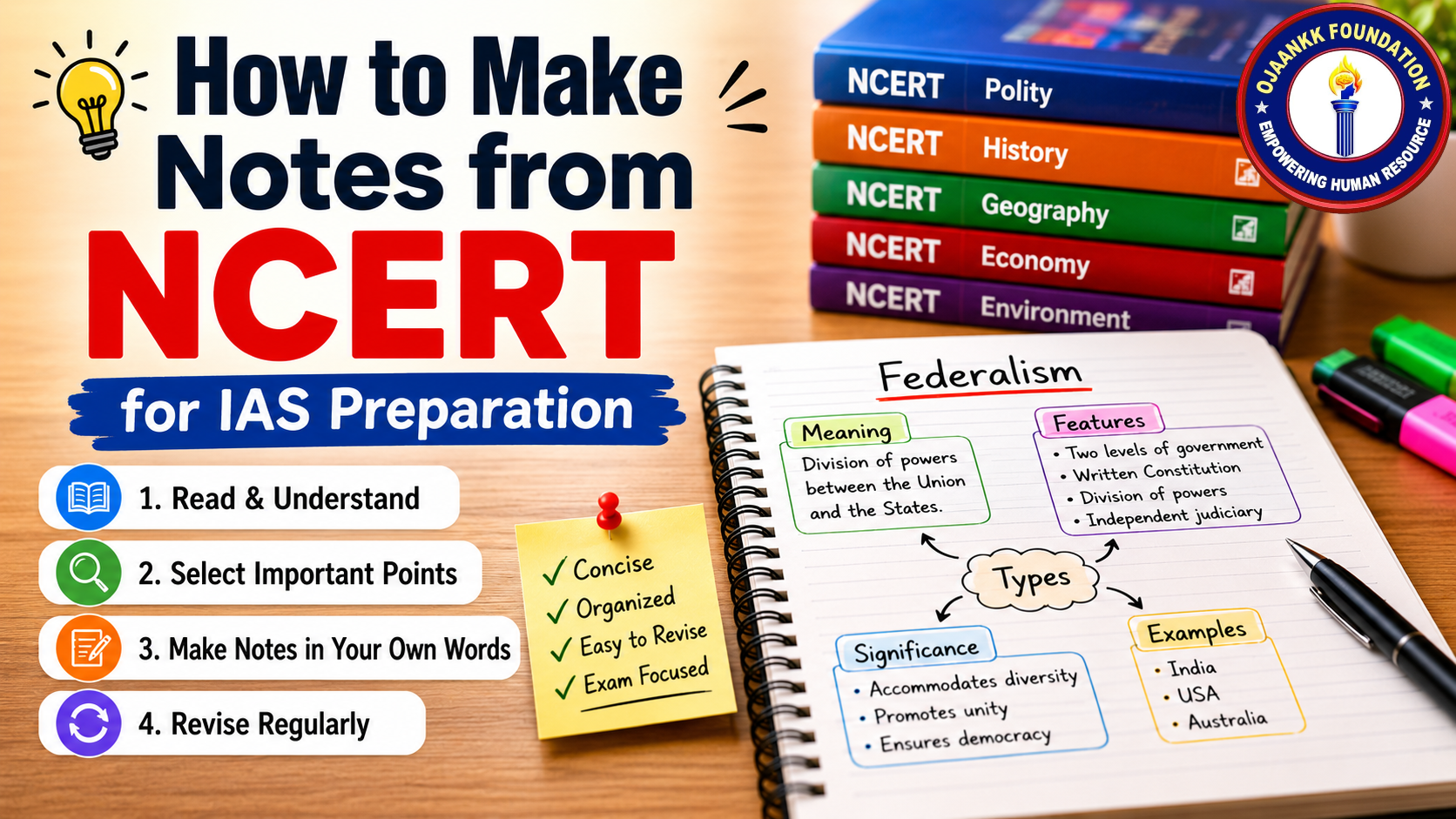How to Make Notes from NCERT for IAS Preparation