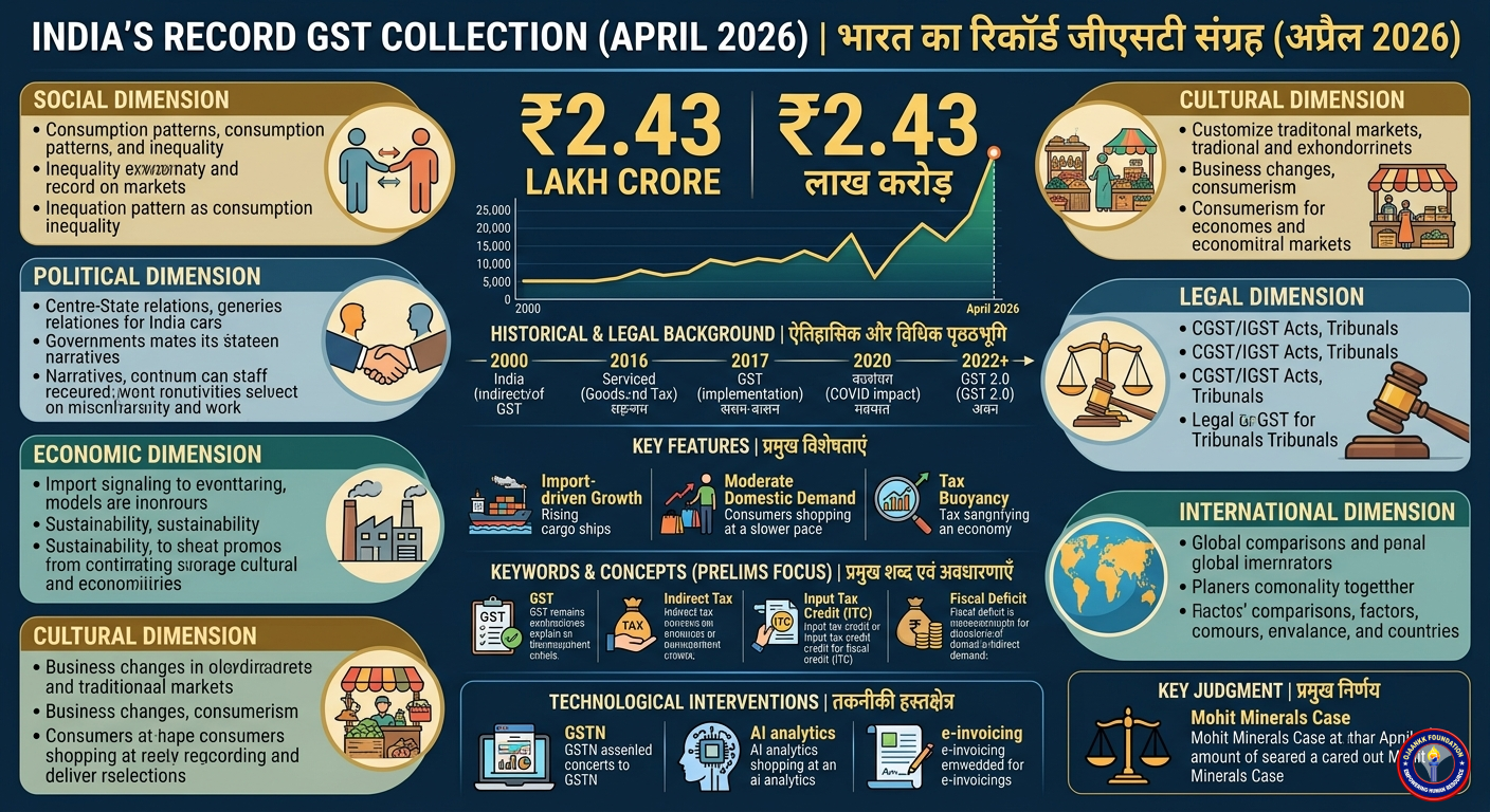 Record GST Collections 2026: Economic Signals, Federal Dynamics & the Future of India’s Tax System