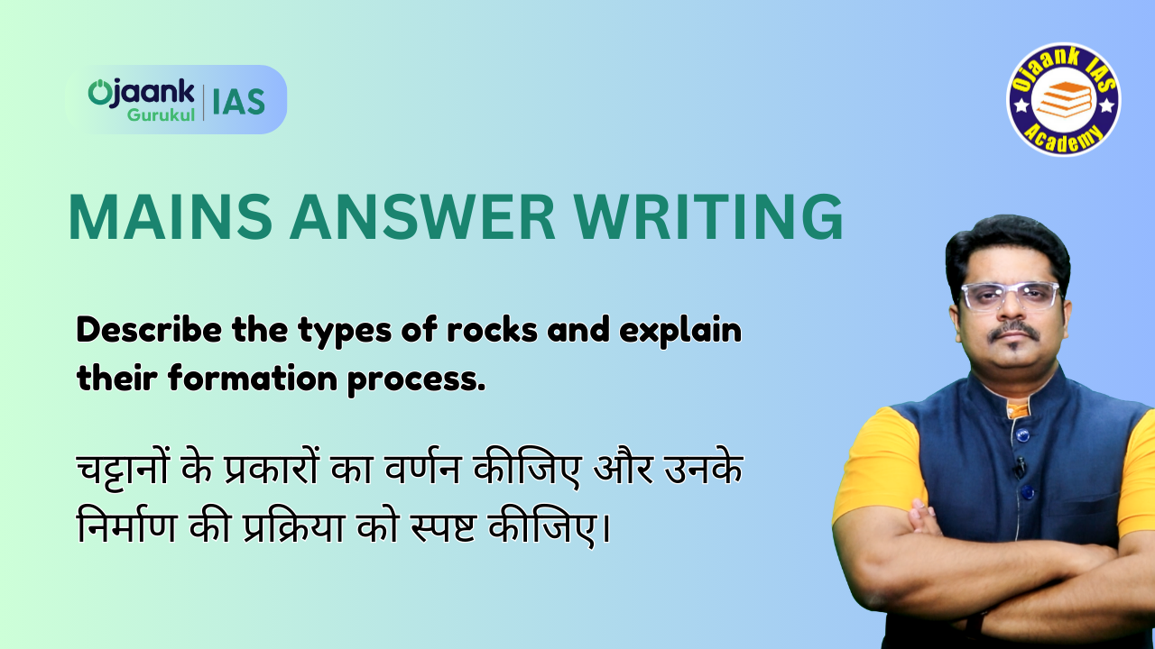 Describe the types of rocks and explain their formation process.