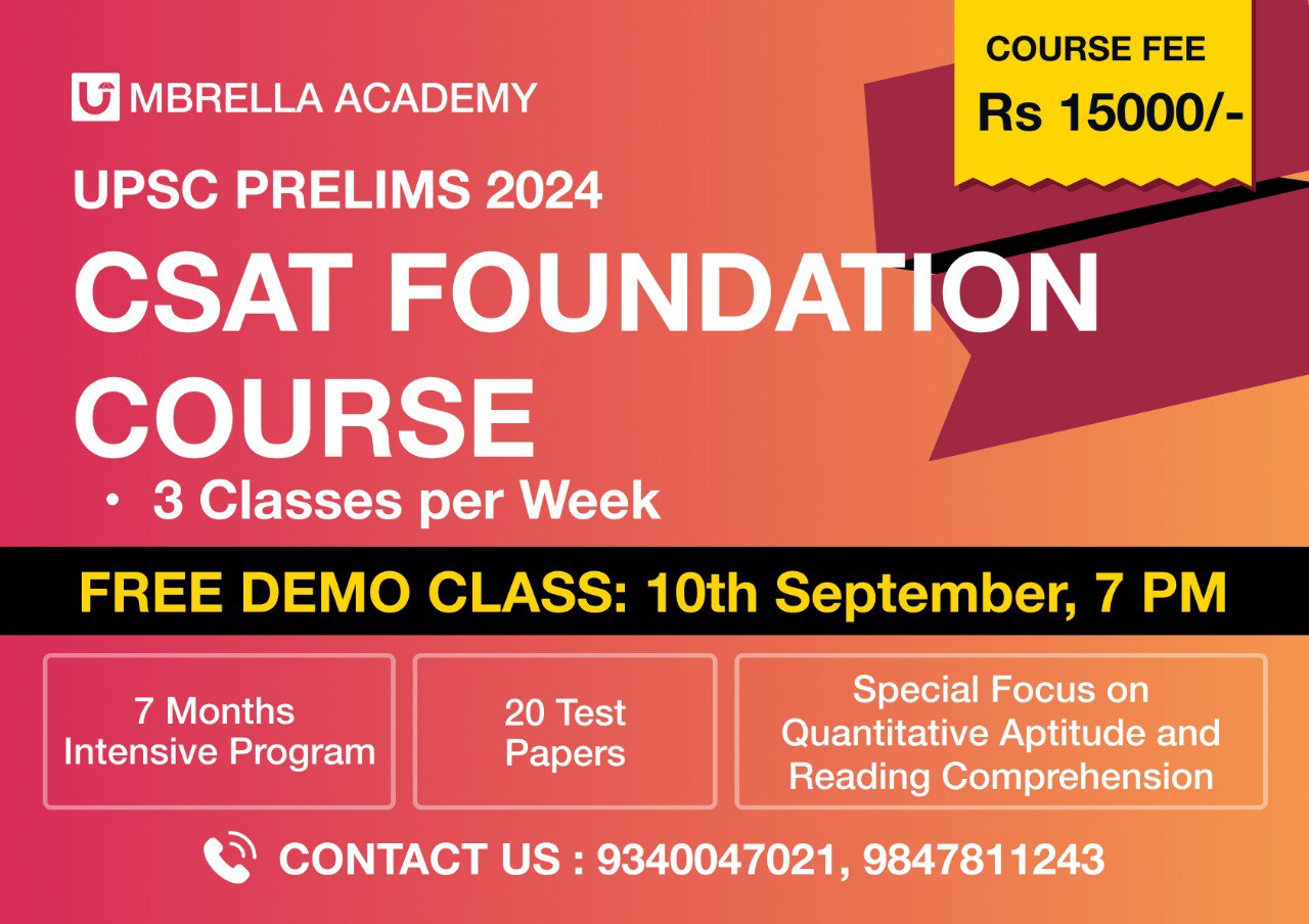 CSAT FOUNDATION COURSE 2024