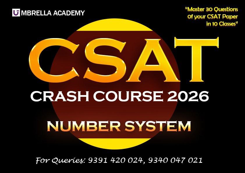 CSAT CRASH COURSE NUMBER SYSTEM 2026