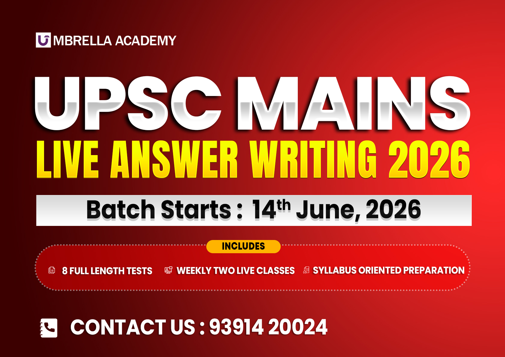 UPSC MAINS LIVE ANSWER WRITING 2026