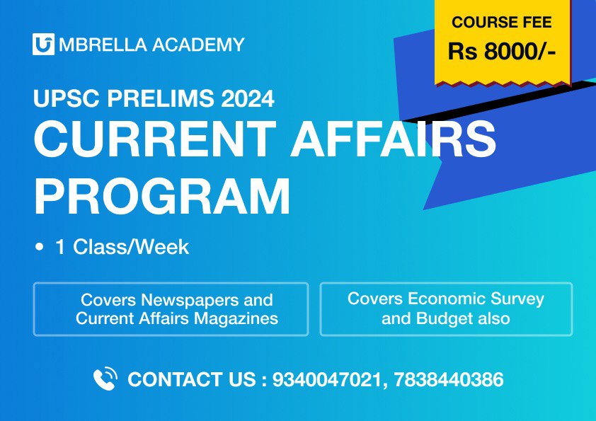 UPSC CURRENT AFFAIRS 2024