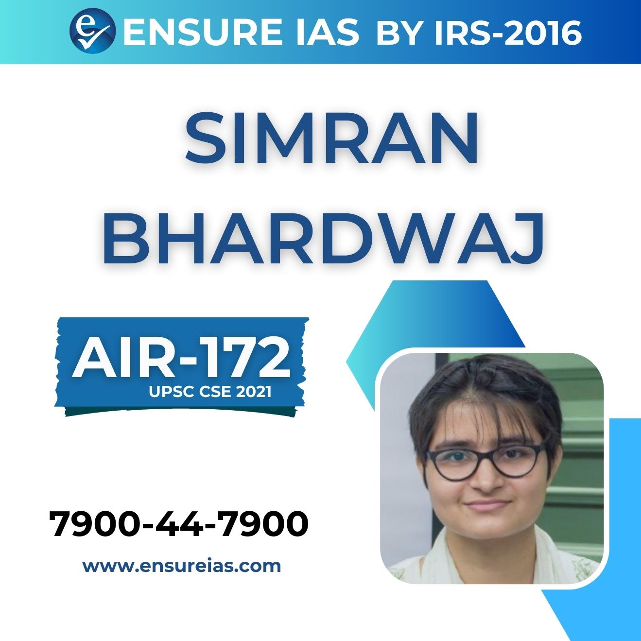 img-SIMRAN BHARDWAJ -  AIR 172