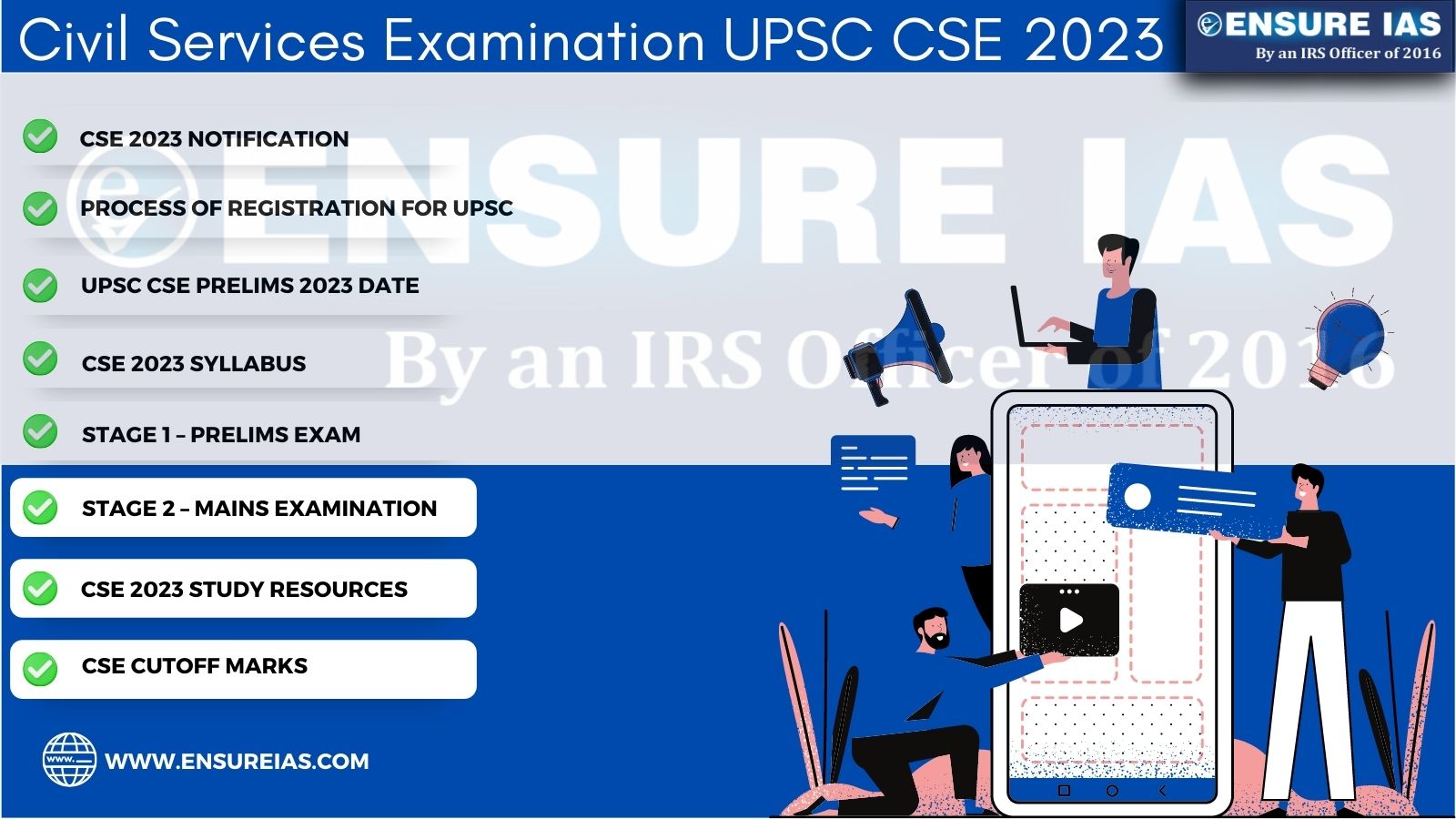 Civil Services Examination UPSC CSE 2023 ENSURE IAS, 57% OFF