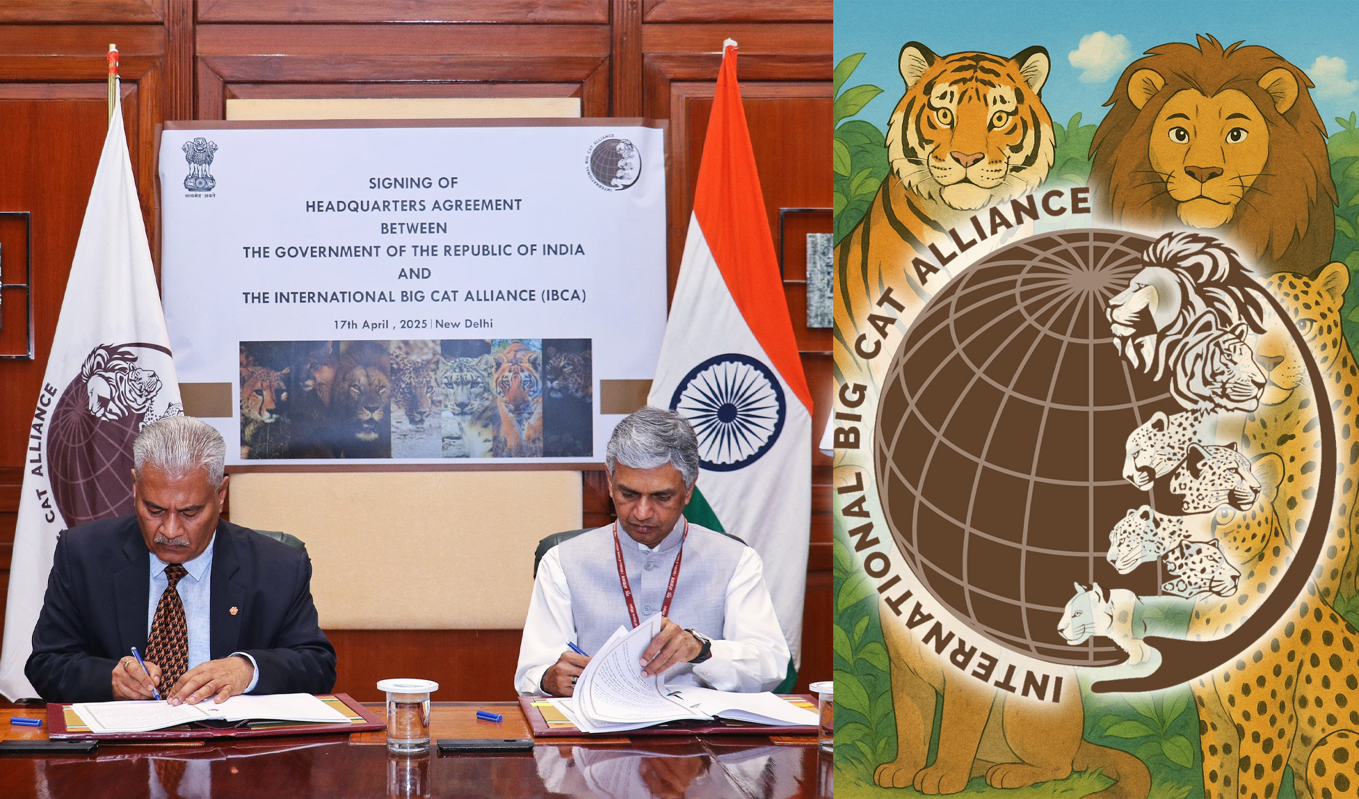 img-India and International Big Cat Alliance (IBCA) Sign Headquarters Agreement