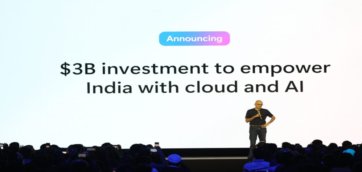 img-Microsoft's $3 Billion Investment in AI and Cloud Infrastructure in India