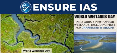 img-World Wetland Day 2025: 4 New Ramsar Sites Announced in India