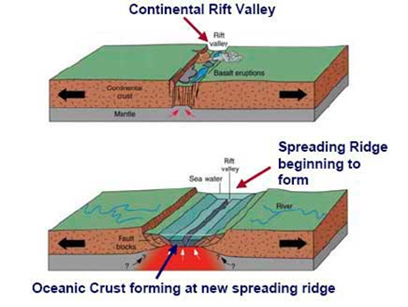 A Rift Valley Is A Depression Formed When Tectonic Plates On Earth's 