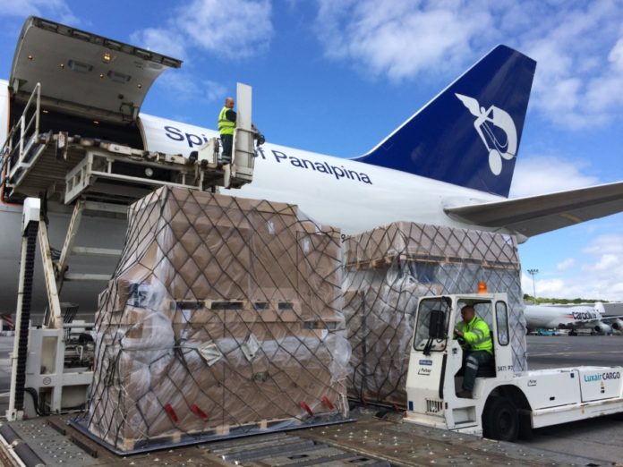 Cargo flights carry medical supplies to eastern and southern parts of the country; private airlines also carry out critical supply operations